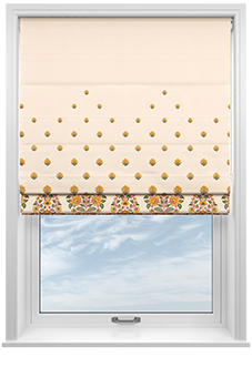 Petal & Block Nitara, Marigold - Roman Blind